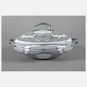 Meissen Deckelterrine aus dem "Flügelmuster"-Service