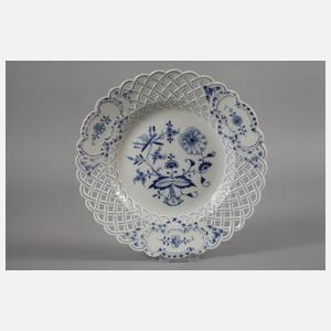 Meissen Tafelaufsatz und Platte "Zwiebelmuster"