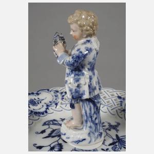 Meissen Tafelaufsatz und Platte "Zwiebelmuster"