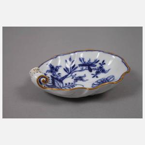 Meissen sechs kleine Muschelschalen "Zwiebelmuster"