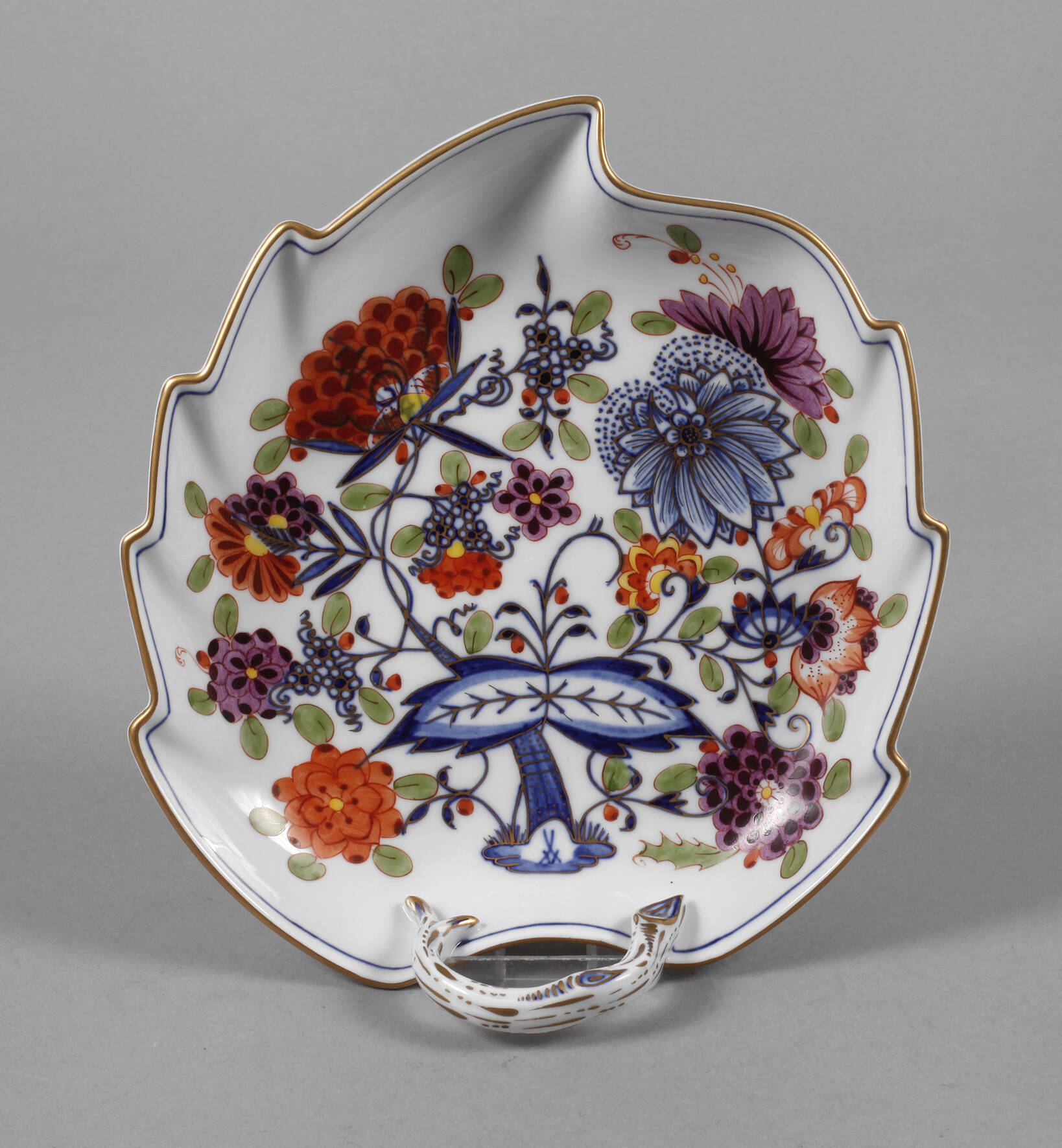 Meissen Blattschale "Zwiebelmuster Royal"