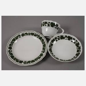 Meissen Kaffeeservice Weinlaubdekor