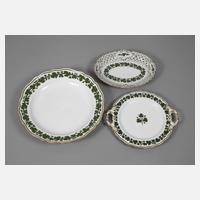 Meissen drei Serviceteile Weinlaublaubdekor111