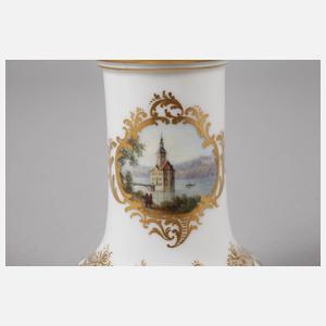 Meissen kleine Vase Ansicht Schwarzwasserstelz