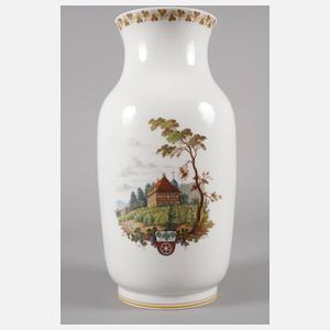 Meissen große Vase Ansicht Schloss Hoflößnitz