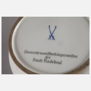 Meissen große Vase Ansicht Schloss Hoflößnitz