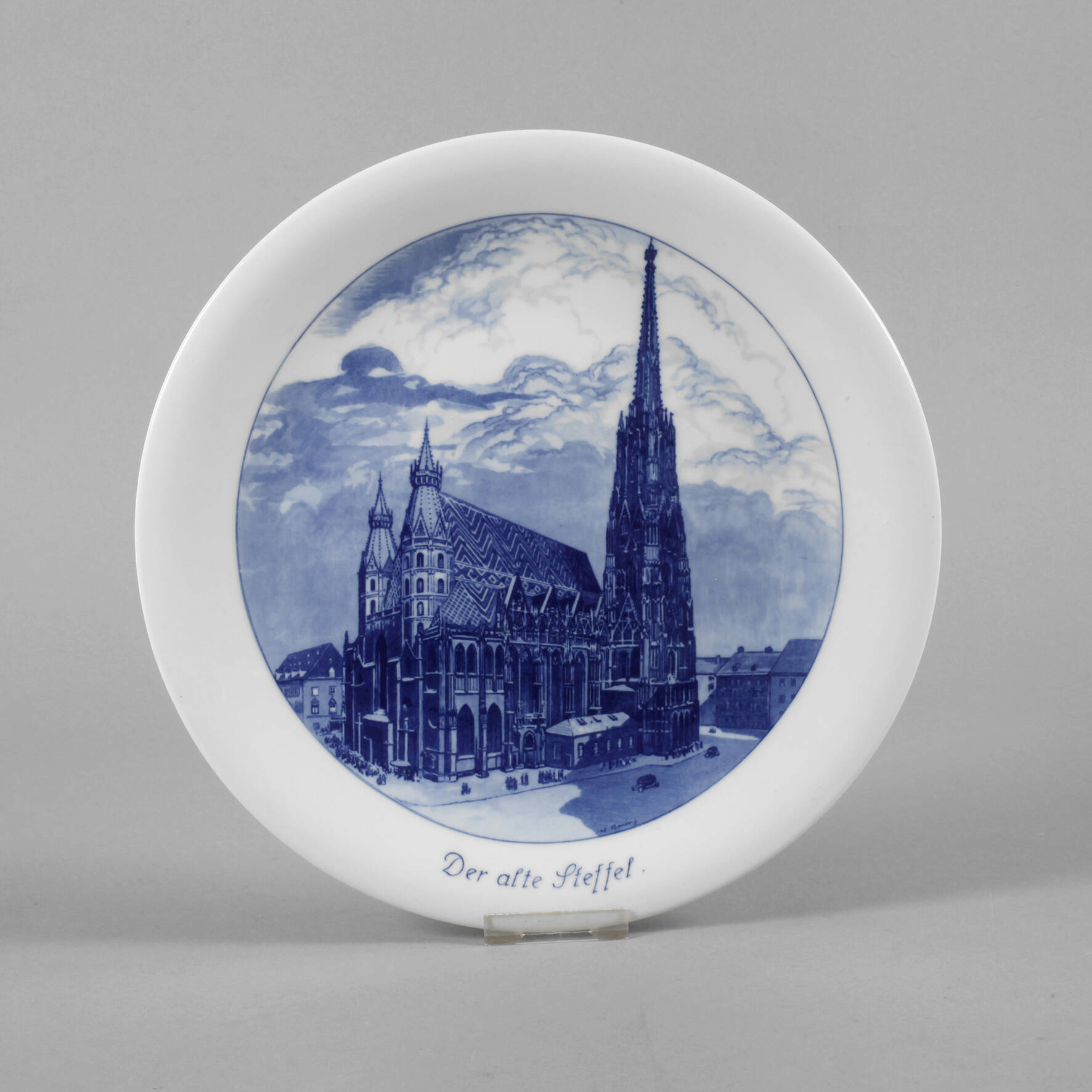 Meissen Wandteller "Der alte Steffel"