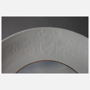 Meissen Wandteller Ansicht Plauen