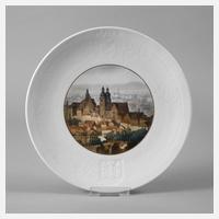 Meissen Wandteller Ansicht Plauen111