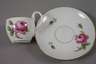 Meissen sechs Mokkatassen "Rote Rose"