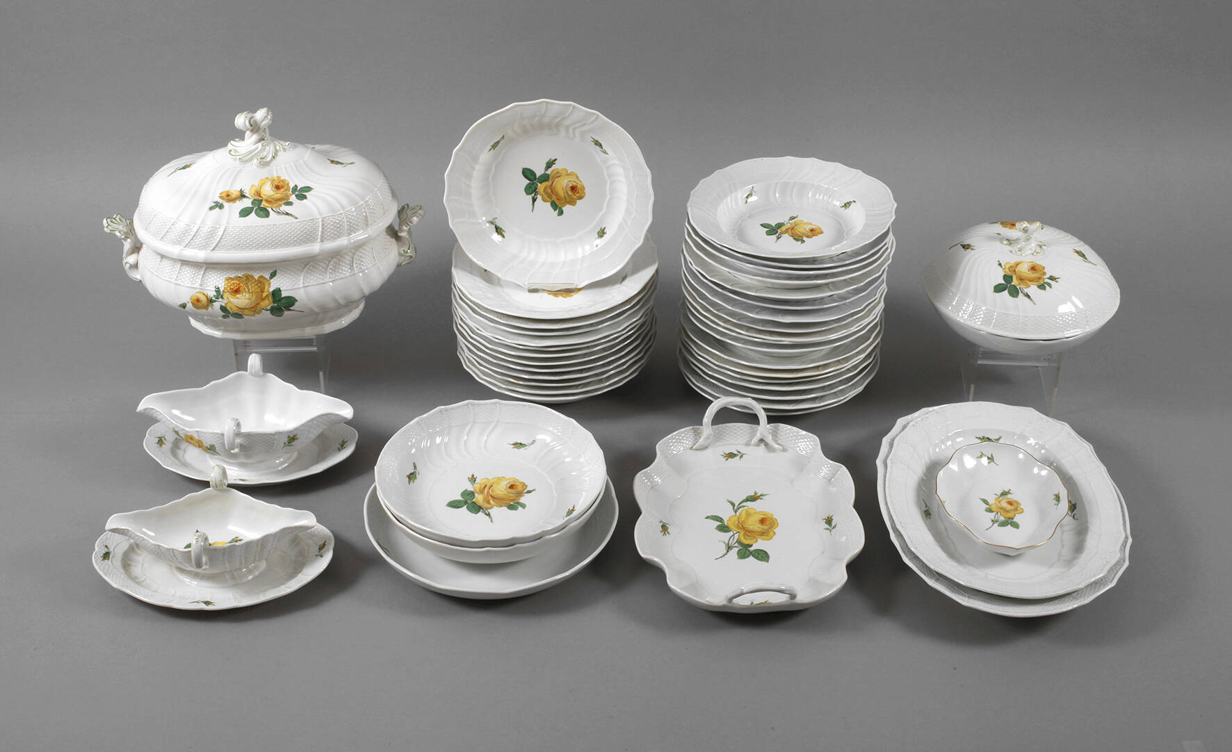 Meissen Speiseservice "Gelbe Rose"