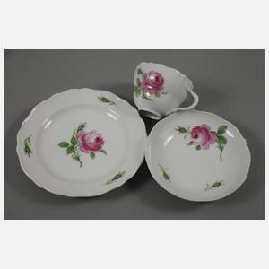 Meissen Kaffeeservice "Rote Rose"