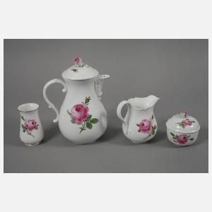 Meissen Kaffeeservice "Rote Rose"