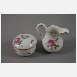 Meissen Kaffee-/Teeservice "Rote Rose"