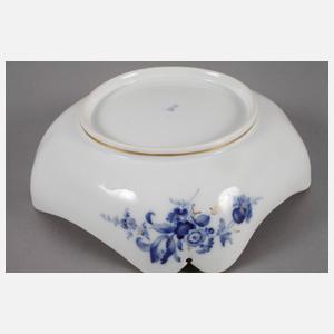 Meissen Schale "Blaue Blume mit Goldgräsern"