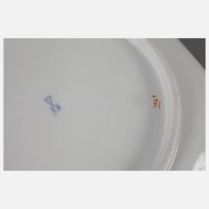 Meissen Schale "Blaue Blume mit Goldgräsern"