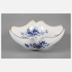 Meissen Schale "Blaue Blume mit Goldgräsern"