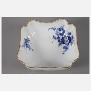 Meissen Schale "Blaue Blume mit Goldgräsern"