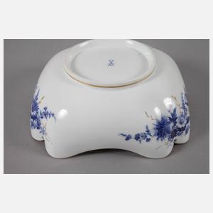 Meissen Schale "Blaue Blume mit Goldgräsern"