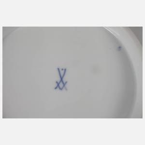 Meissen Schale "Blaue Blume mit Goldgräsern"