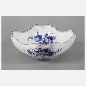Meissen Schale "Blaue Blume mit Goldgräsern"