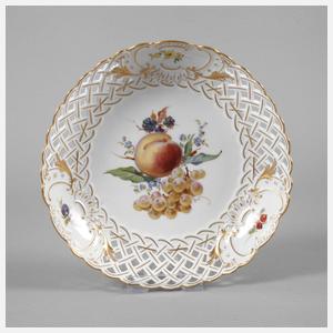 Meissen Korbschale "Fruchtmalerei"