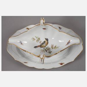 Meissen Sauciere "Vogelmalerei"