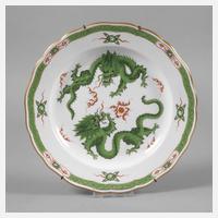 Meissen Wandteller "Mingdrache, grün"111