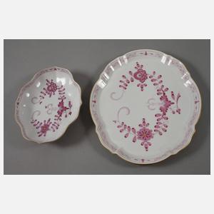 Meissen Kaffeeservice "Indische Malerei, purpur"