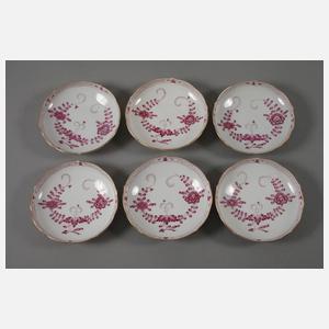 Meissen Kaffeeservice "Indische Malerei, purpur"