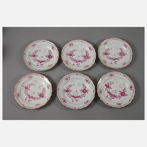 Meissen Kaffeeservice "Indische Malerei, purpur"