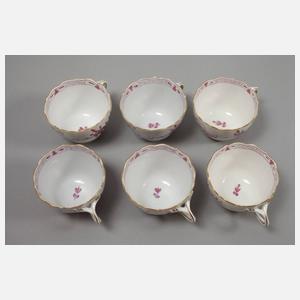 Meissen Kaffeeservice "Indische Malerei, purpur"