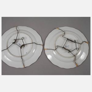 Meissen drei Wandteller "Indischmalerei"