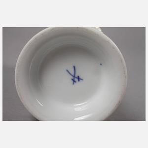 Meissen Fußvase "Indische Blumenmalerei mit Vogel"
