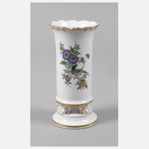 Meissen Fußvase "Indische Blumenmalerei mit Vogel"
