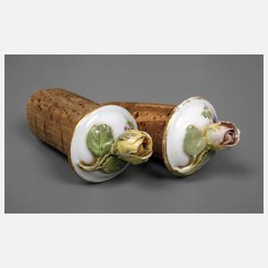 Meissen Paar Flaschenstöpsel