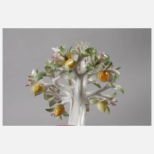 Meissen Cachepot mit Zitronenbäumchen