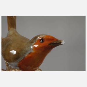 Meissen "Obsthändlerin" und "Rotkehlchen"