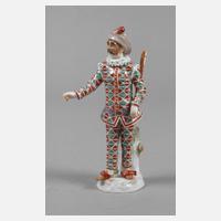 Meissen "Arlecchino" aus der "Commedia dell'Arte"111