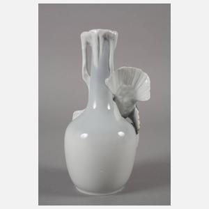 Metzler & Ortloff Ilmenau Vase mit Auerhahn