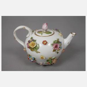 Potschappel Mokkasolitär mit Blumenbesatz