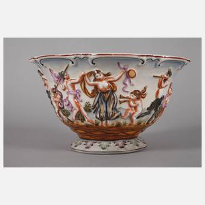 Rudolstadt Deckeldose im Capodimonte-Stil