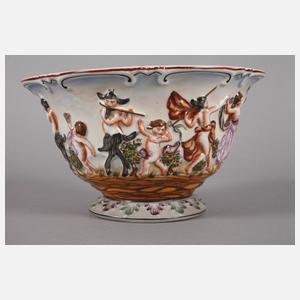 Rudolstadt Deckeldose im Capodimonte-Stil