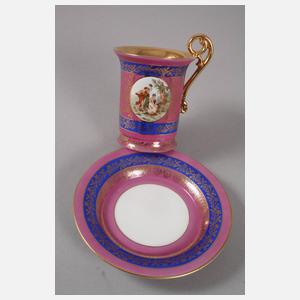 Thüringen sechs Kaffeetassen im Alt-Wiener Stil