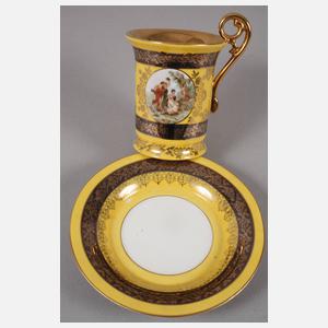 Thüringen sechs Kaffeetassen im Alt-Wiener Stil