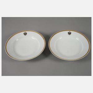 Konvolut Teller mit Wappen Schwarzburg-Rudolstadt