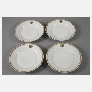 Konvolut Teller mit Wappen Schwarzburg-Rudolstadt