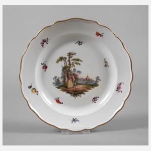 Zierteller Watteauszene