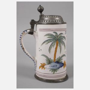 Bayreuther Fayence-Walzenkrug