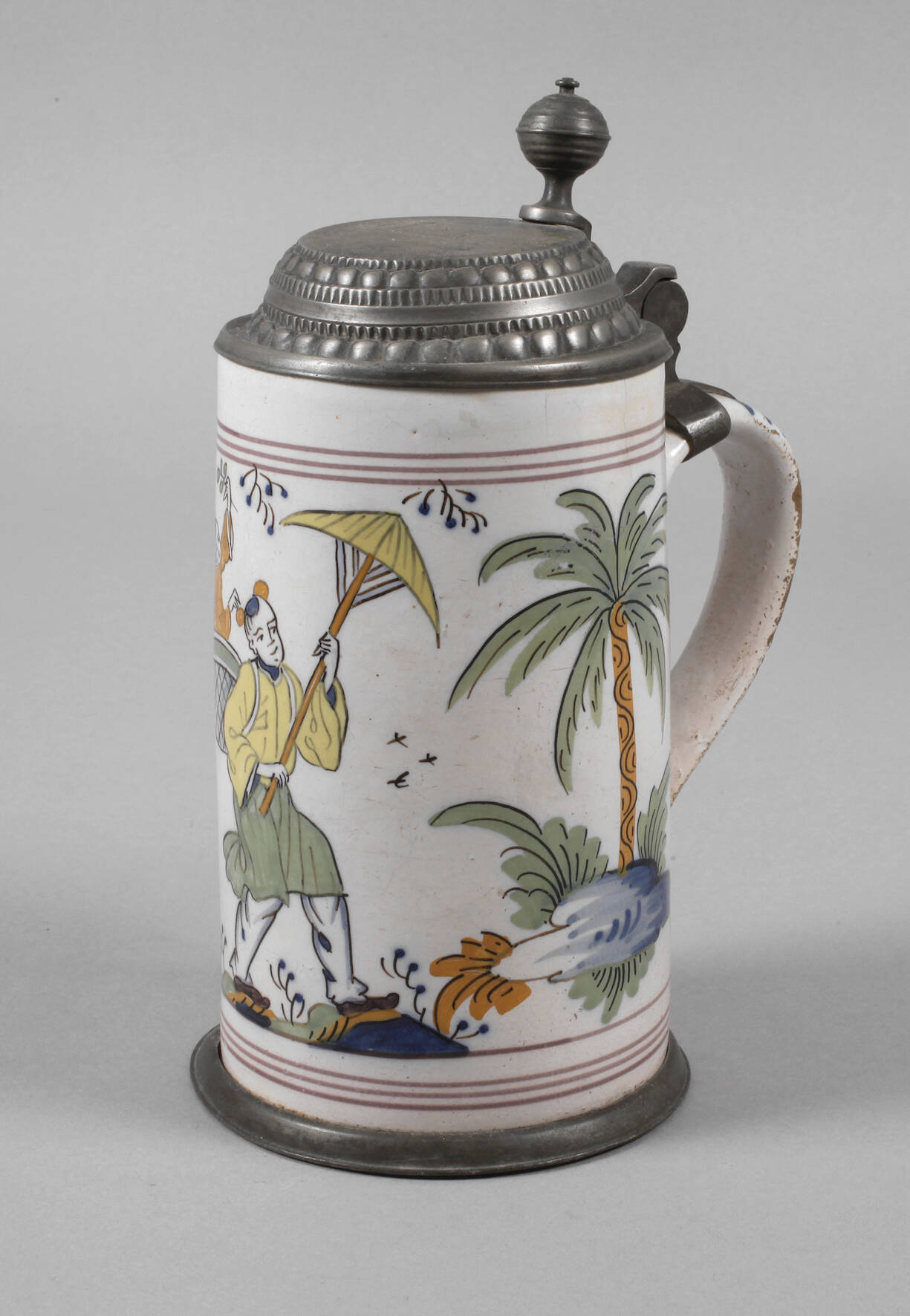 Bayreuther Fayence-Walzenkrug